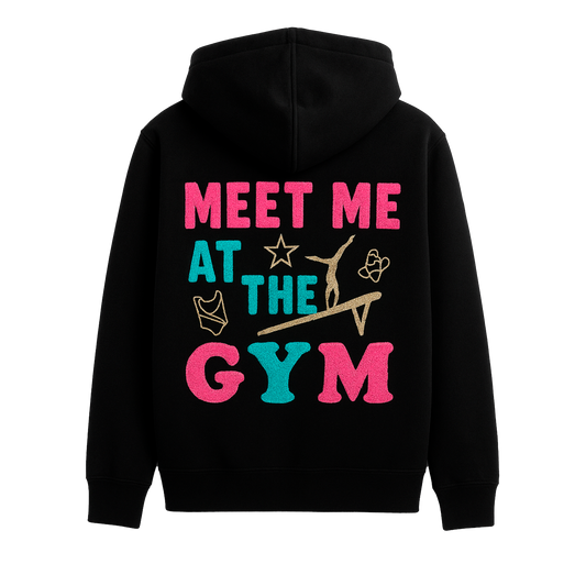 Fuzzy Chenille Hooded Sweatshirt