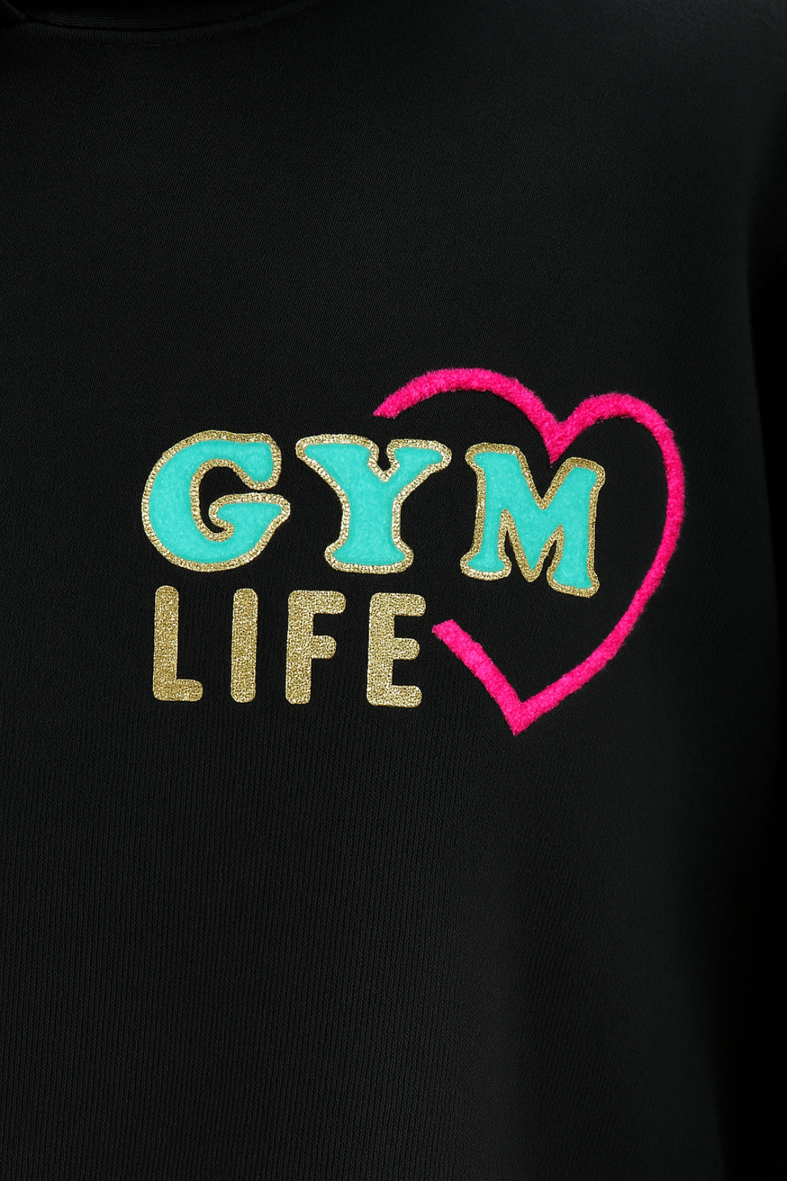 Fuzzy Chenille Hooded Sweatshirt