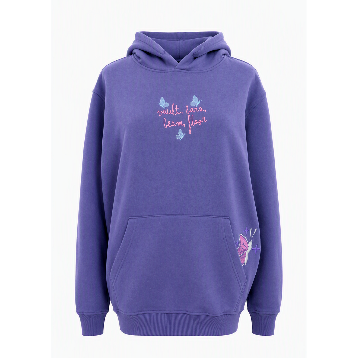 Butterfly Embroidered Sweatshirt - Dusk
