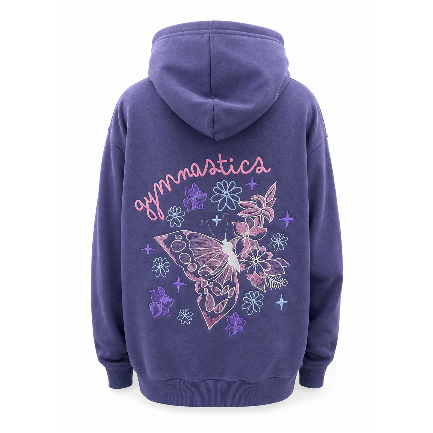 Butterfly Embroidered Sweatshirt - Dusk